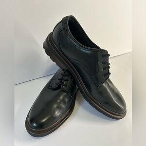 Clarks Mens Burchill Derby Black Leather Size 8.5